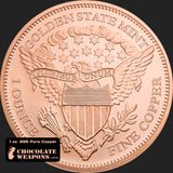 Saint Gaudens Solid 1 oz .999 Pure Copper Round Coin